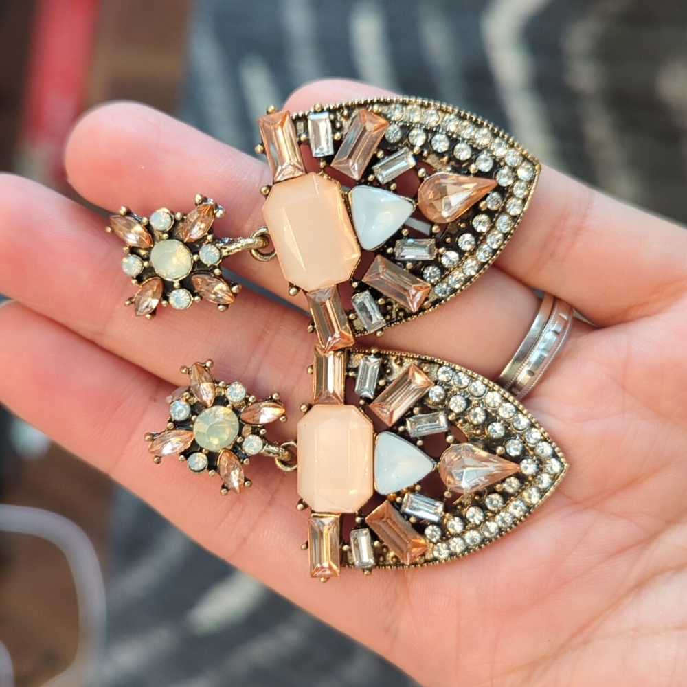 Crystal statement earrings